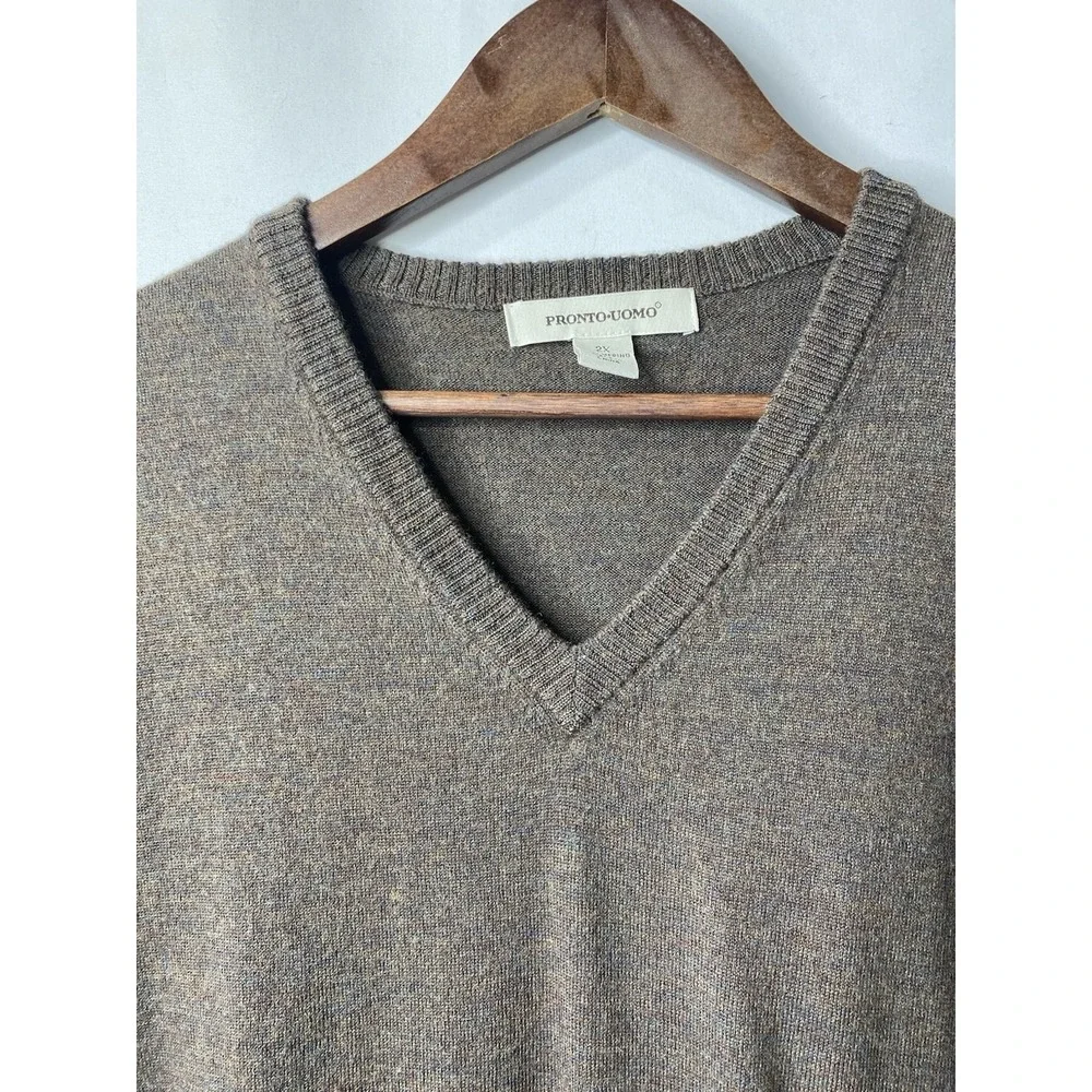 Pronto-Uomo Men's 100% Super Soft Merino Wool Scholarly Grandpacore Office Wear
